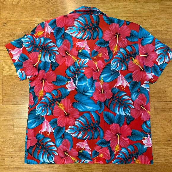 Hilo Hattie Hawaiian Hibiscus Coastal Vacation Beach Preppy Tropical Top… - Picture 3 of 4
